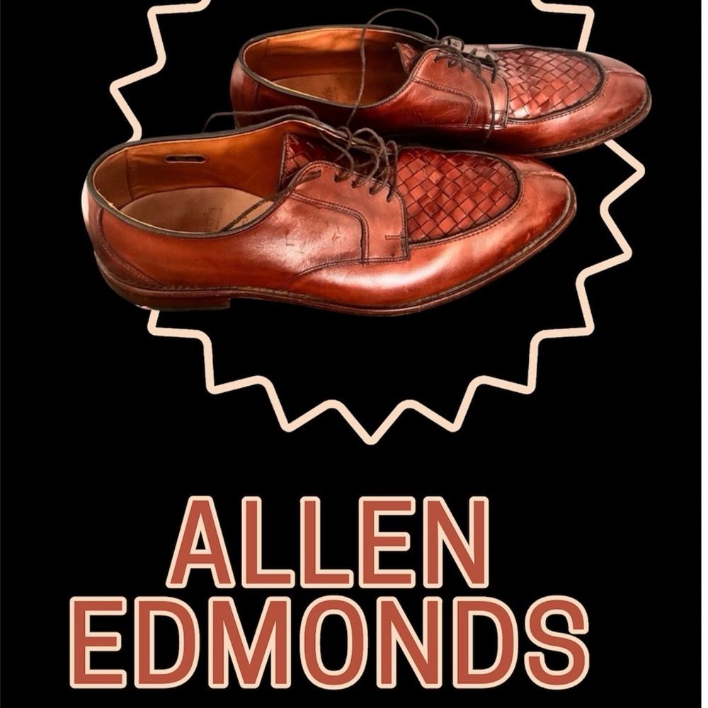Allen Edmonds Men's Brown Leather Dress Shoes SIZE 14A